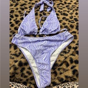 Purple Swirl Bikini Set